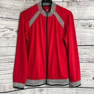 Tail 360 Jacket womens Medium Full zip up Red golf